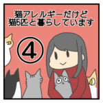 猫アレルギーだけど猫5匹と暮らしています④